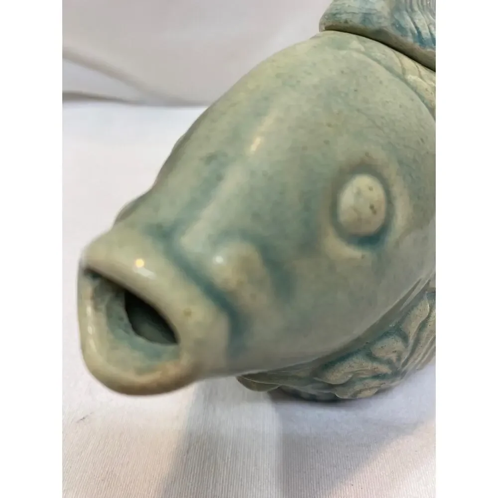 Andrea by Sadek Fish Teapot Vessel Celadon Mint Green